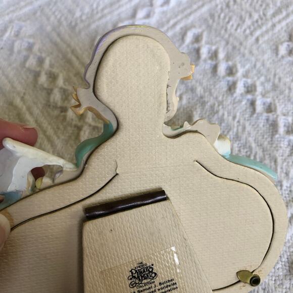 Precious Moments 1993 Girl Bicycle Double Picture Frame Nursery Whimsical Rare - Picture 5 of 8